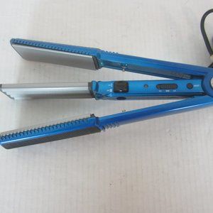 Infiniti Conair S6B 2 in 1 Crimp or Straighten Hair Styler 1.5 in Ceramic Blue